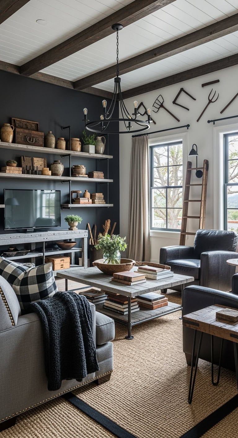 weathered industrial farmhouse chic