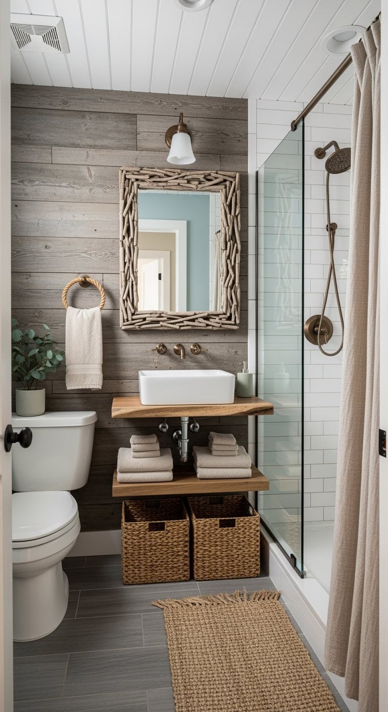 weathered wood lakeside cozy textures