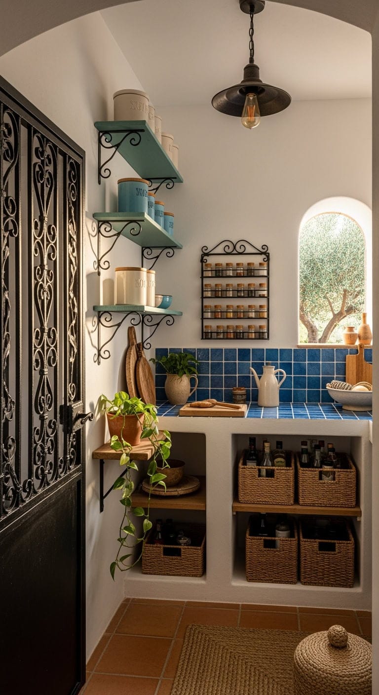 wrought iron mediterranean pantry charm