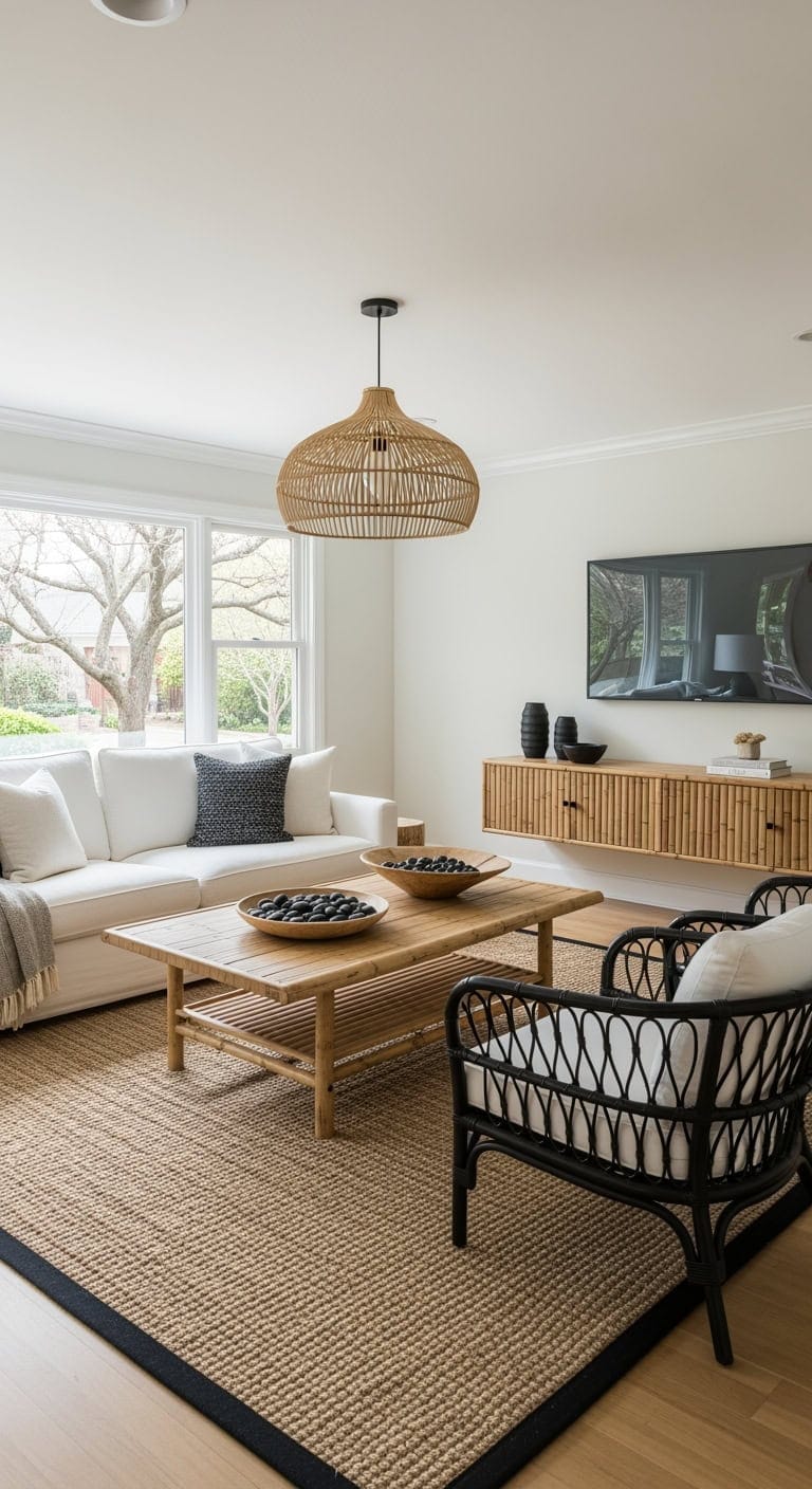 zen bamboo black white calm