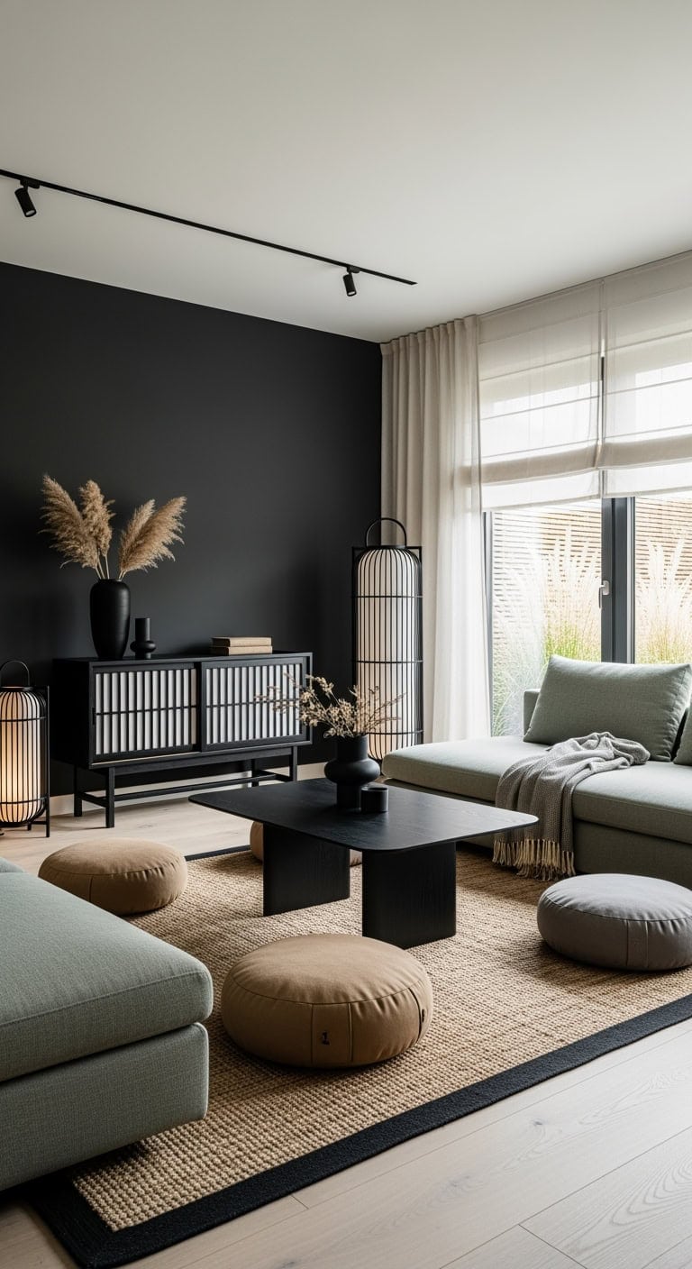 zen inspired low profile living