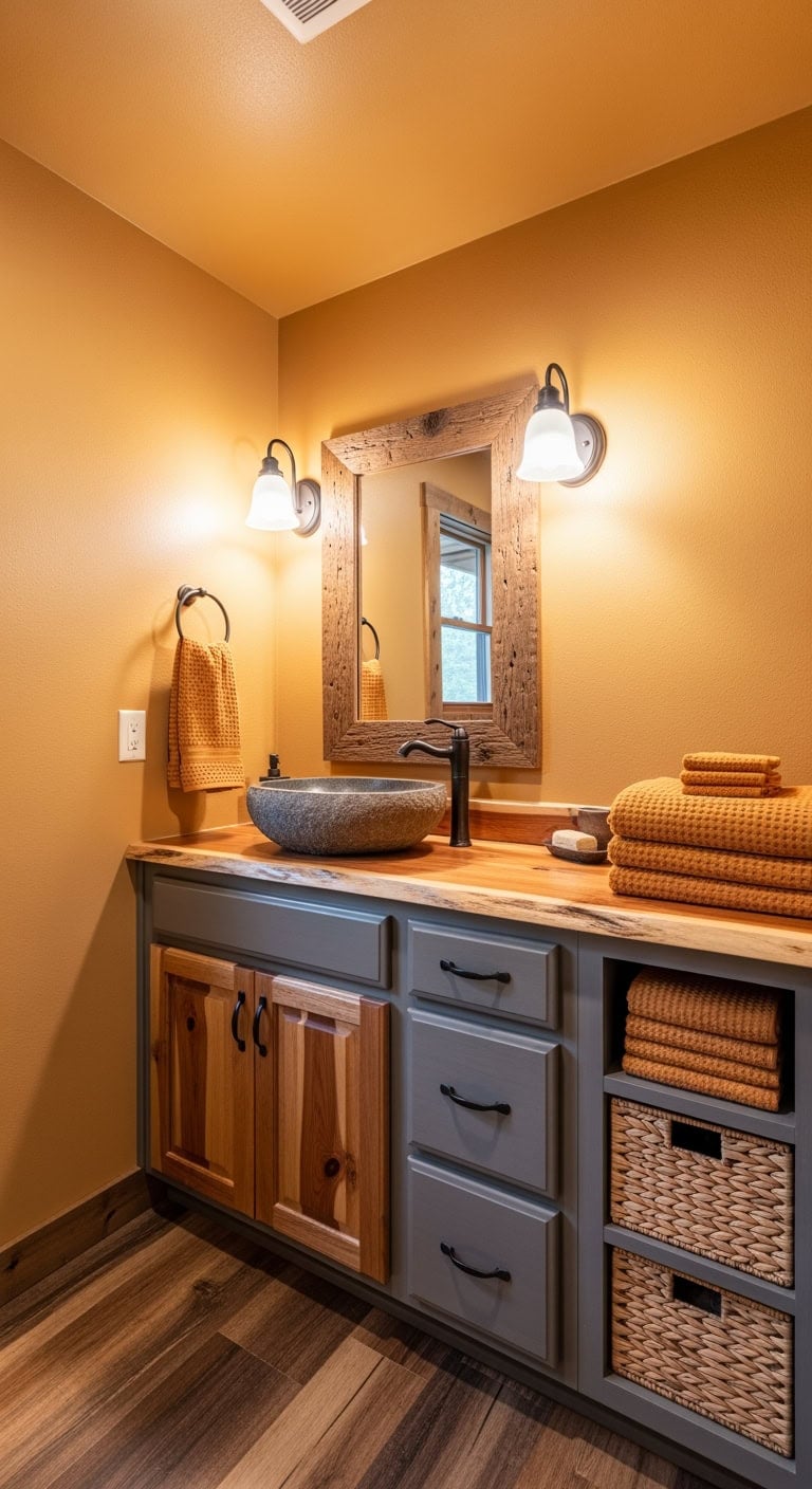 amber chestnut slate cabin