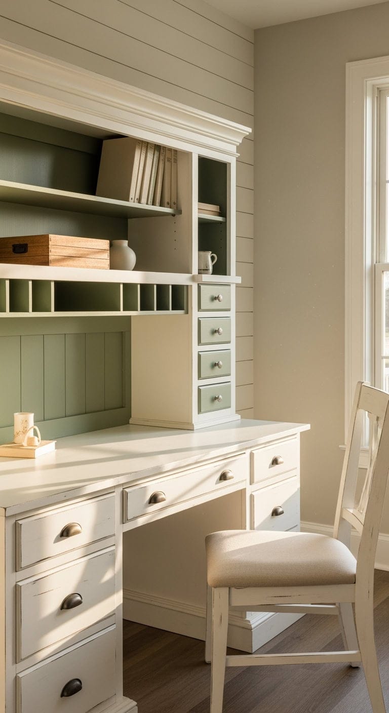 antique white sage farmhouse