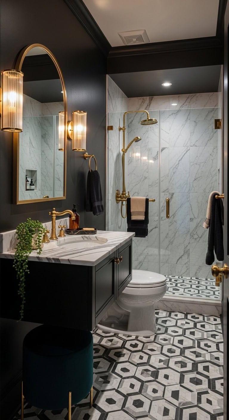 art deco brass elegance