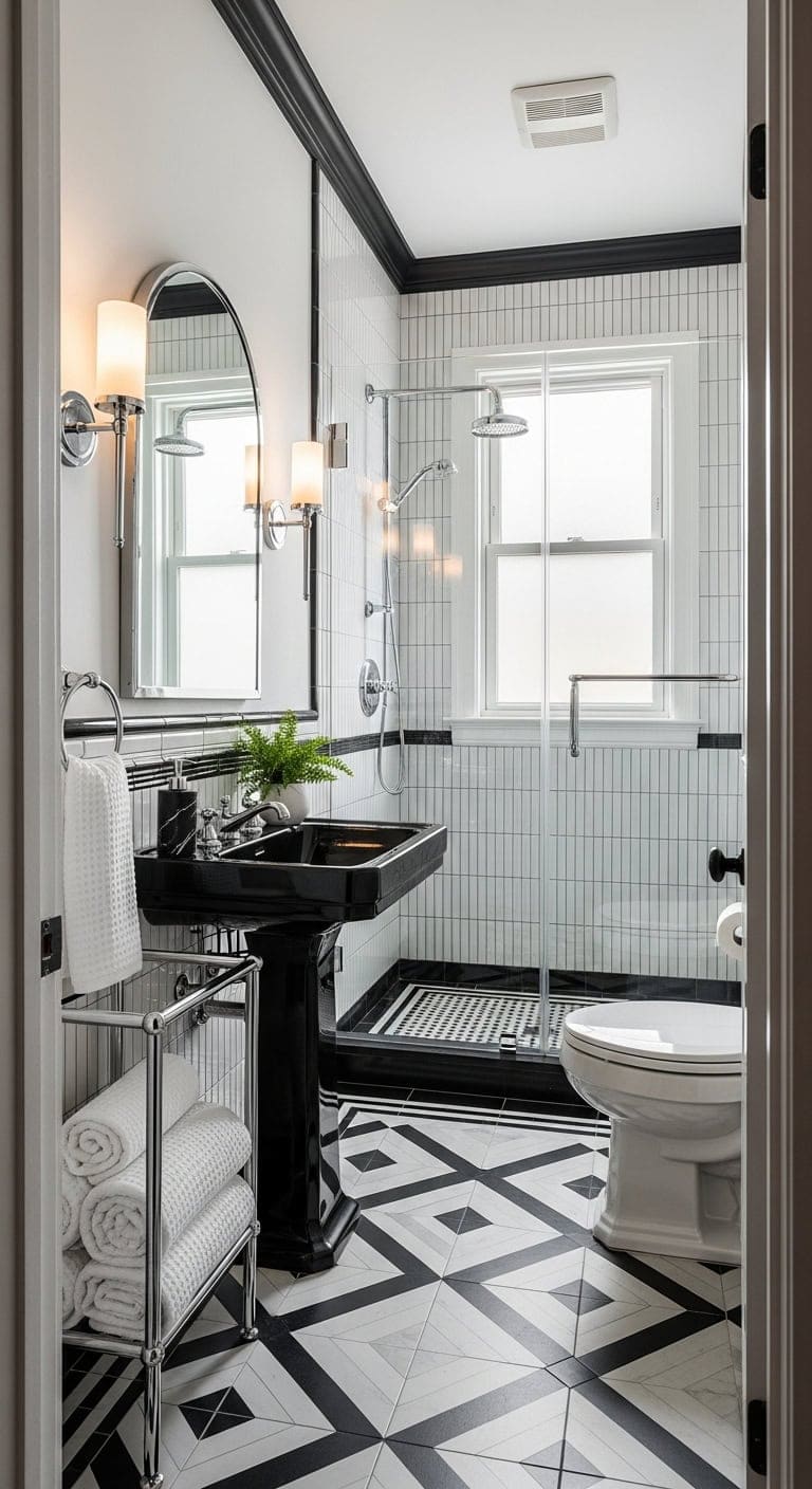 art deco geometric glamour