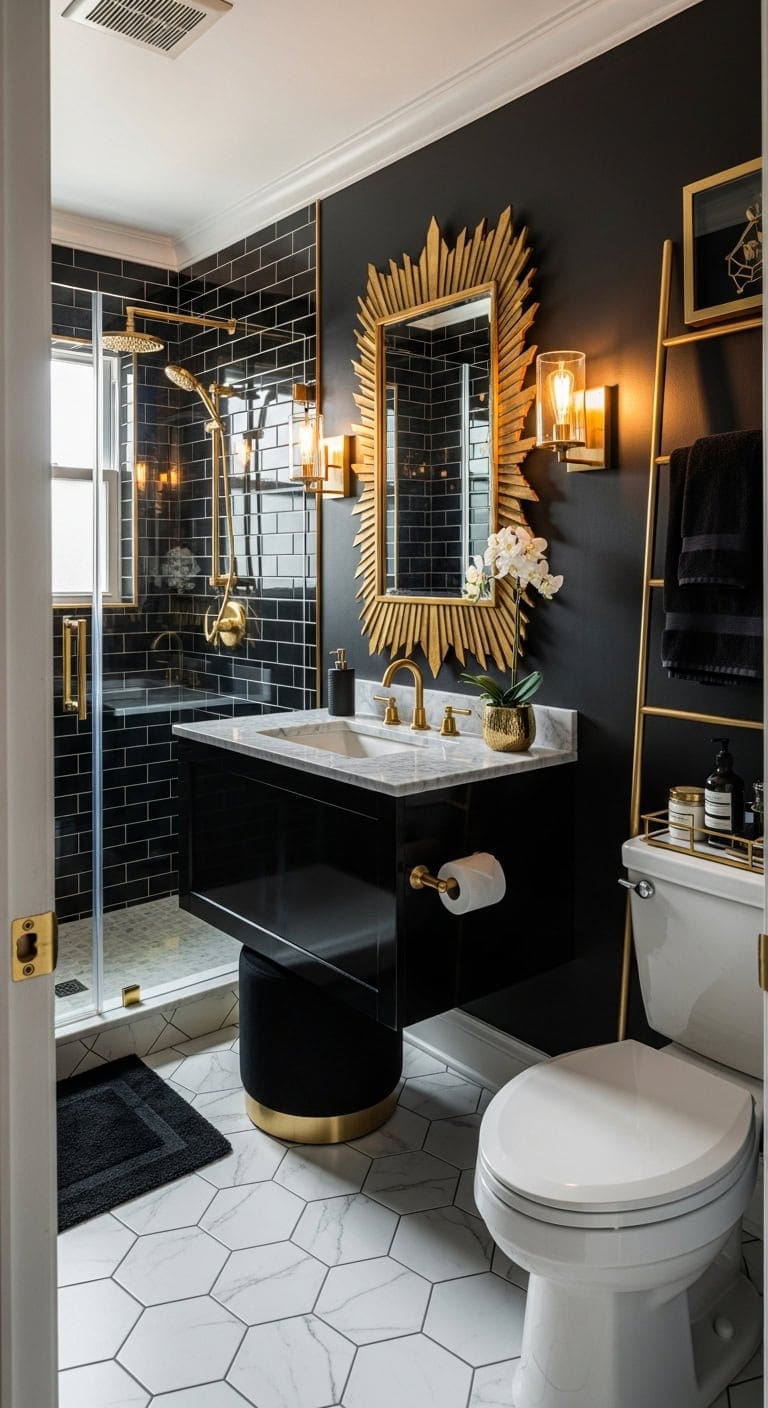 art deco gold glamour