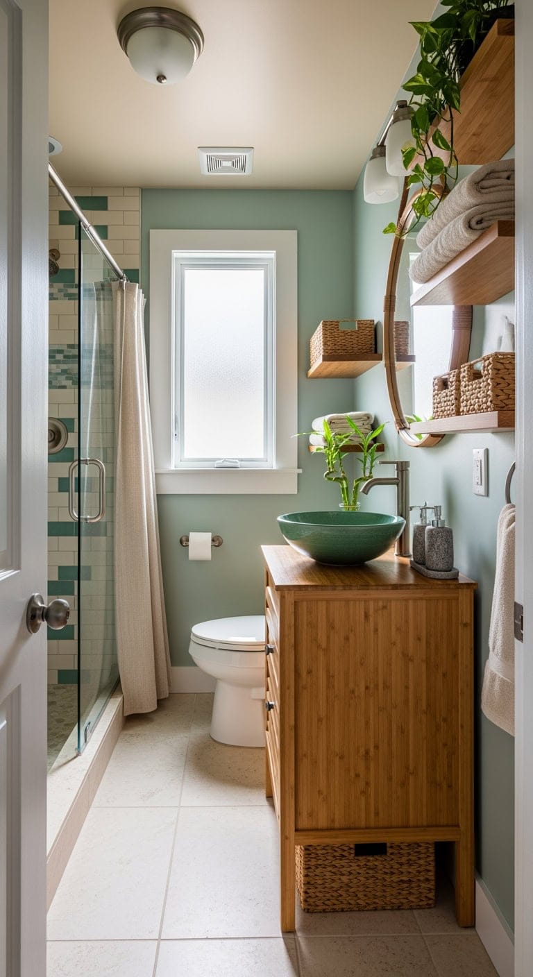 bamboo seafoam eco bathroom
