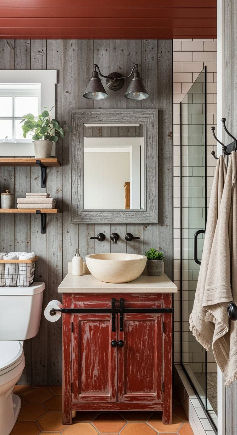 barn red weathered farmhouse charm