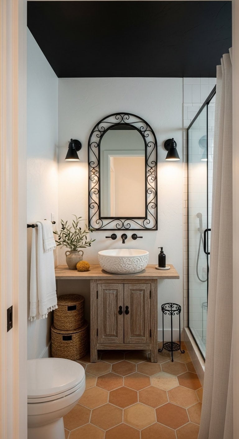 black iron mediterranean elegance