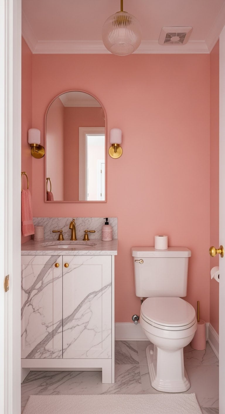 blush marble gold elegance