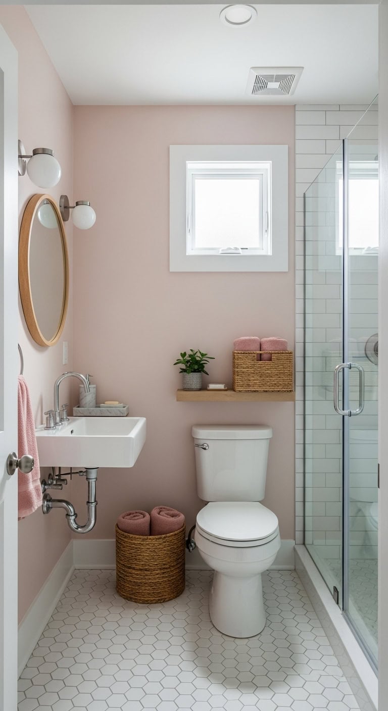 blush pink nordic warmth