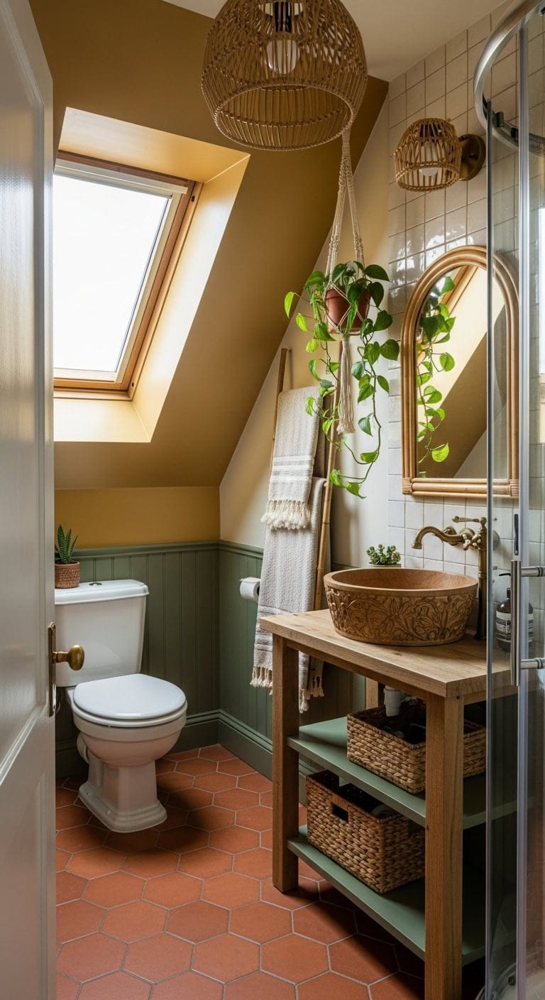 bohemian attic sanctuary with skylight