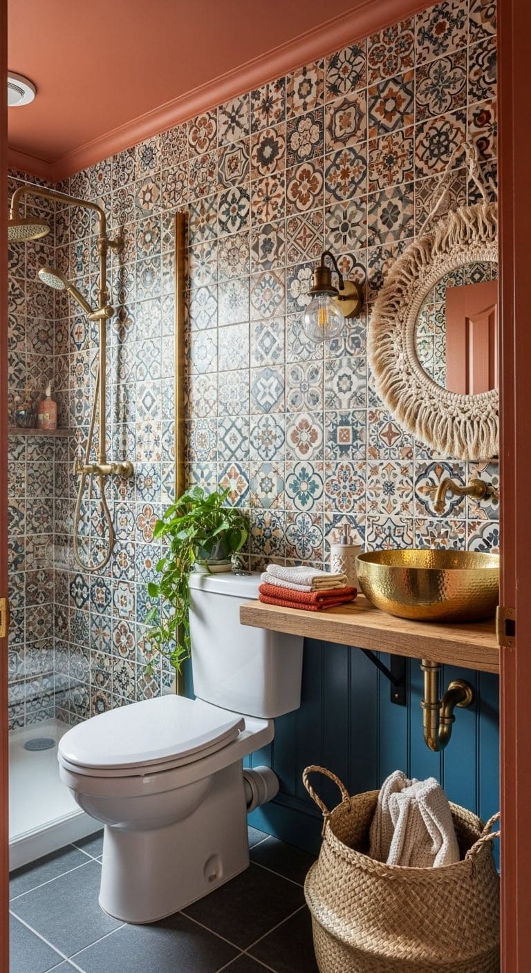 bohemian eclectic tile retreat