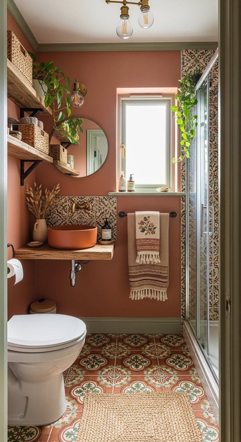 bohemian eclectic tile sanctuary