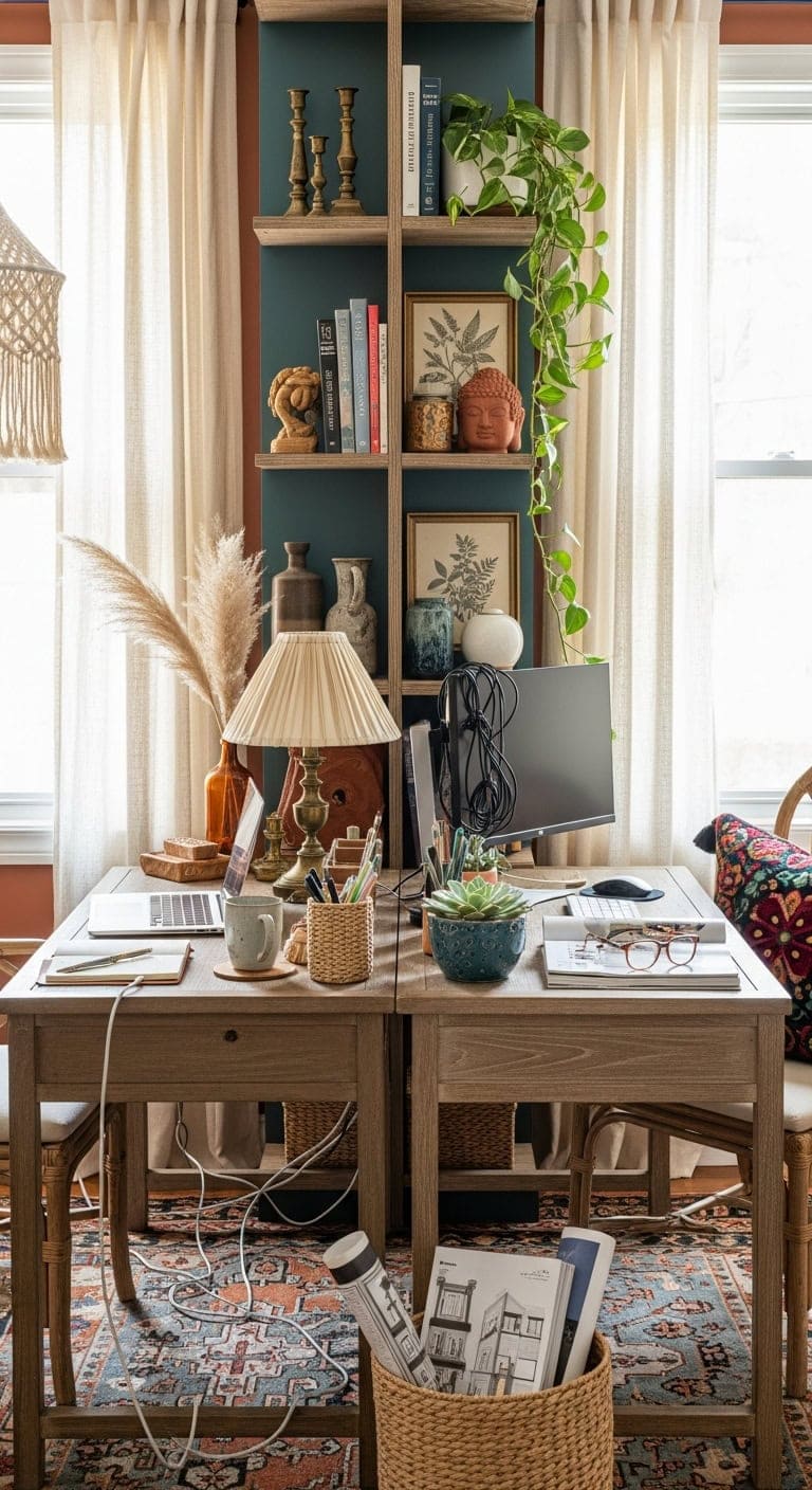 bohemian face to face textured shared