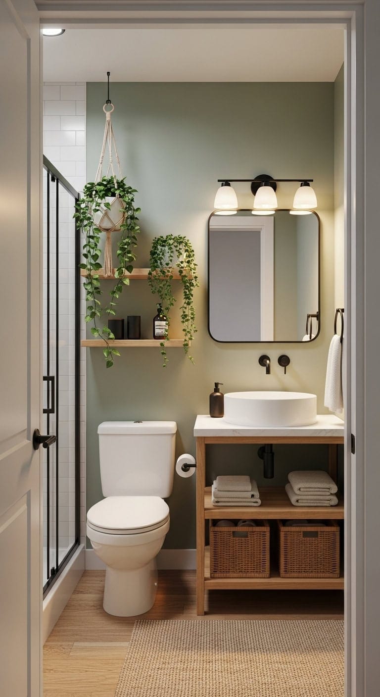 bohemian greenery small spaces