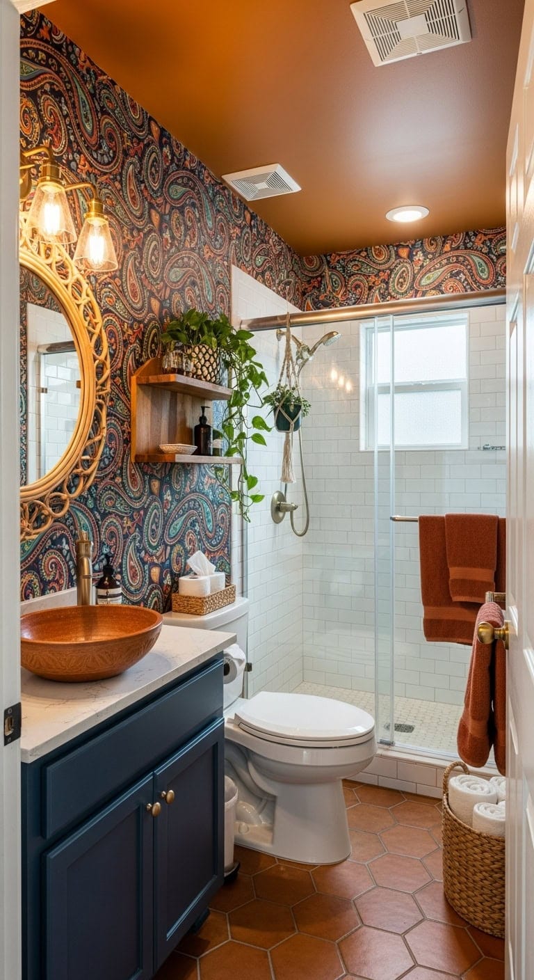 bohemian jewel tone retreat