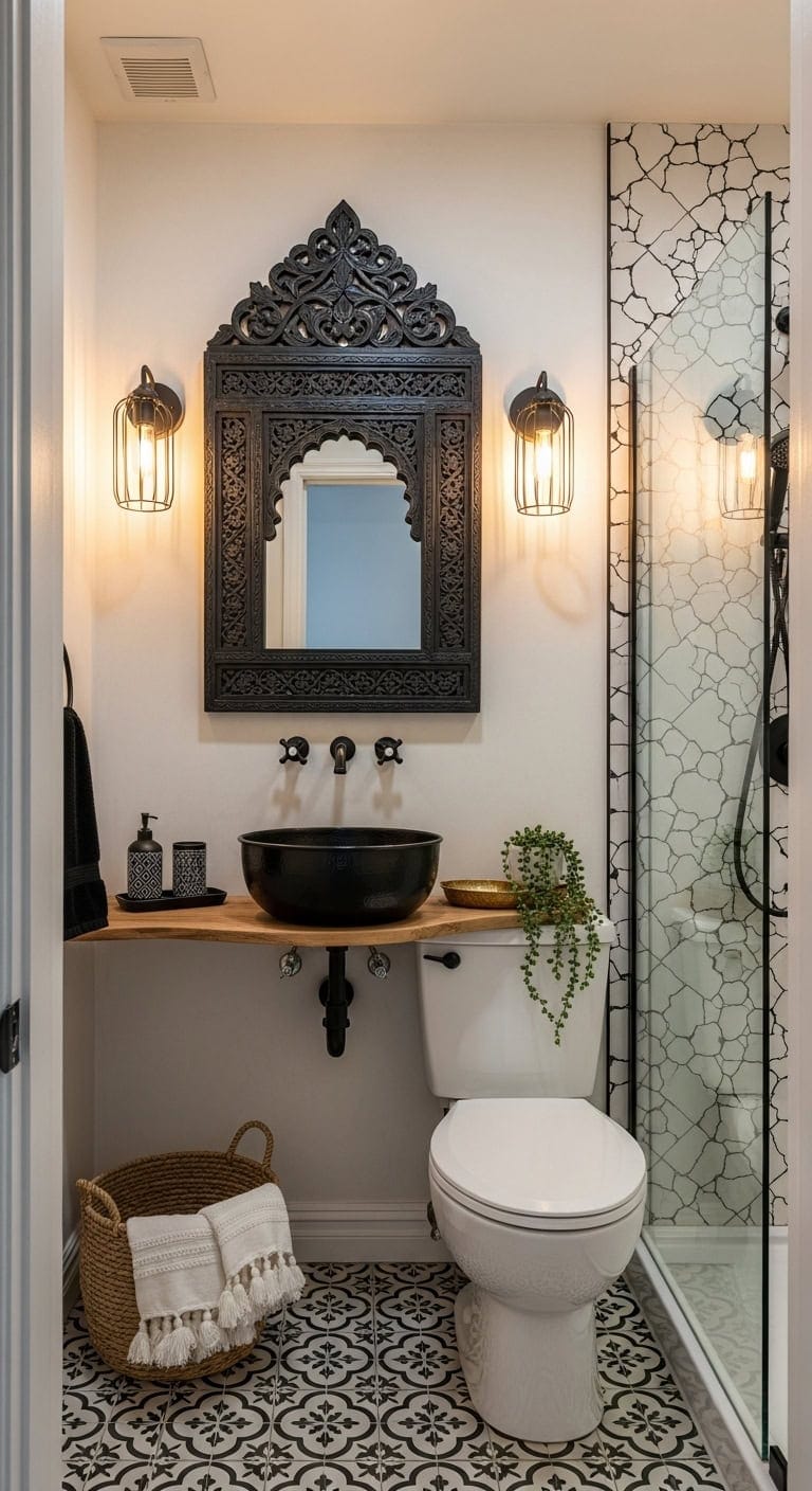 bohemian luxe moroccan contrast