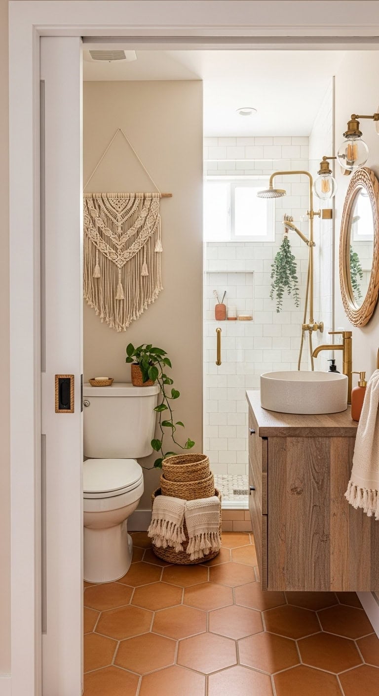 bohemian pocket door retreat