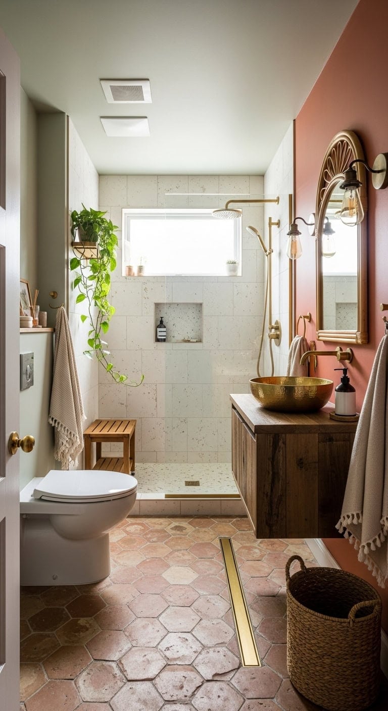 bohemian wet room sanctuary