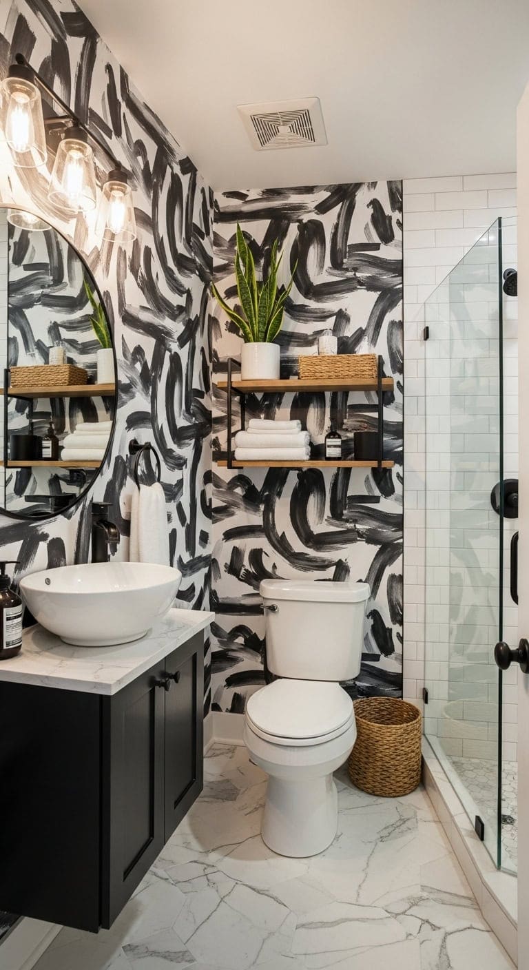 bold brushstroke pattern showcase