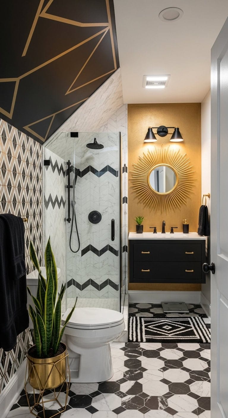 bold geometry luxe contrast