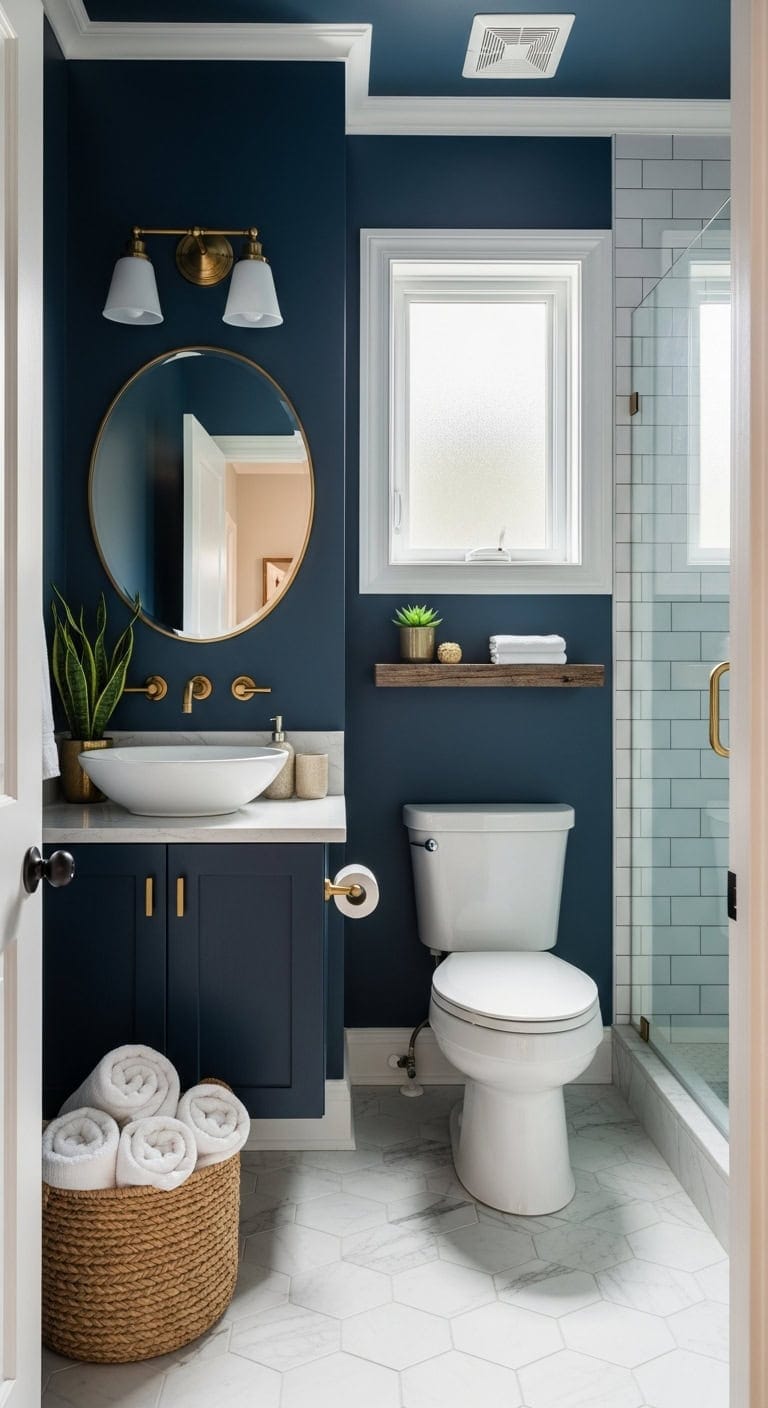 bold navy compact elegance