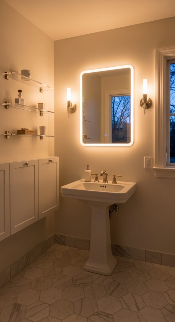 23 Small Bathroom Lighting Ideas | Bright & Beautiful