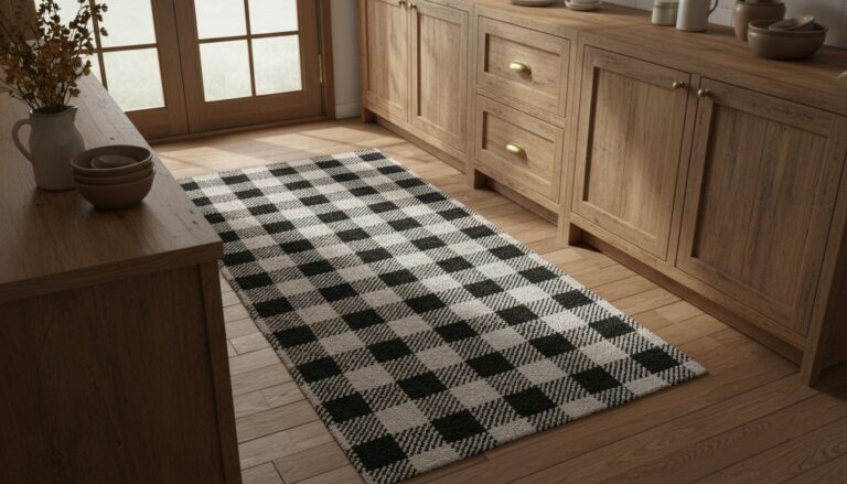 buffalo plaid kitchen rugs