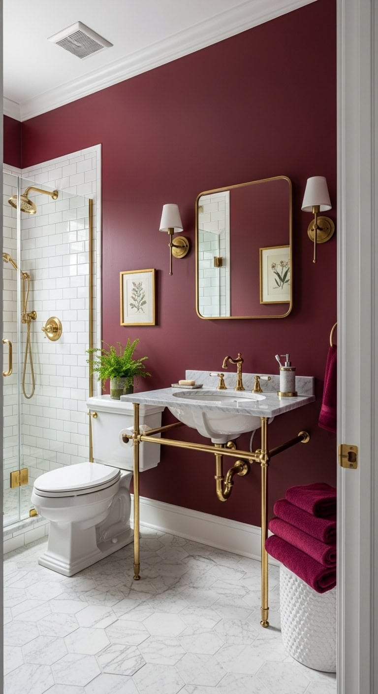 burgundy elegance timeless contrast