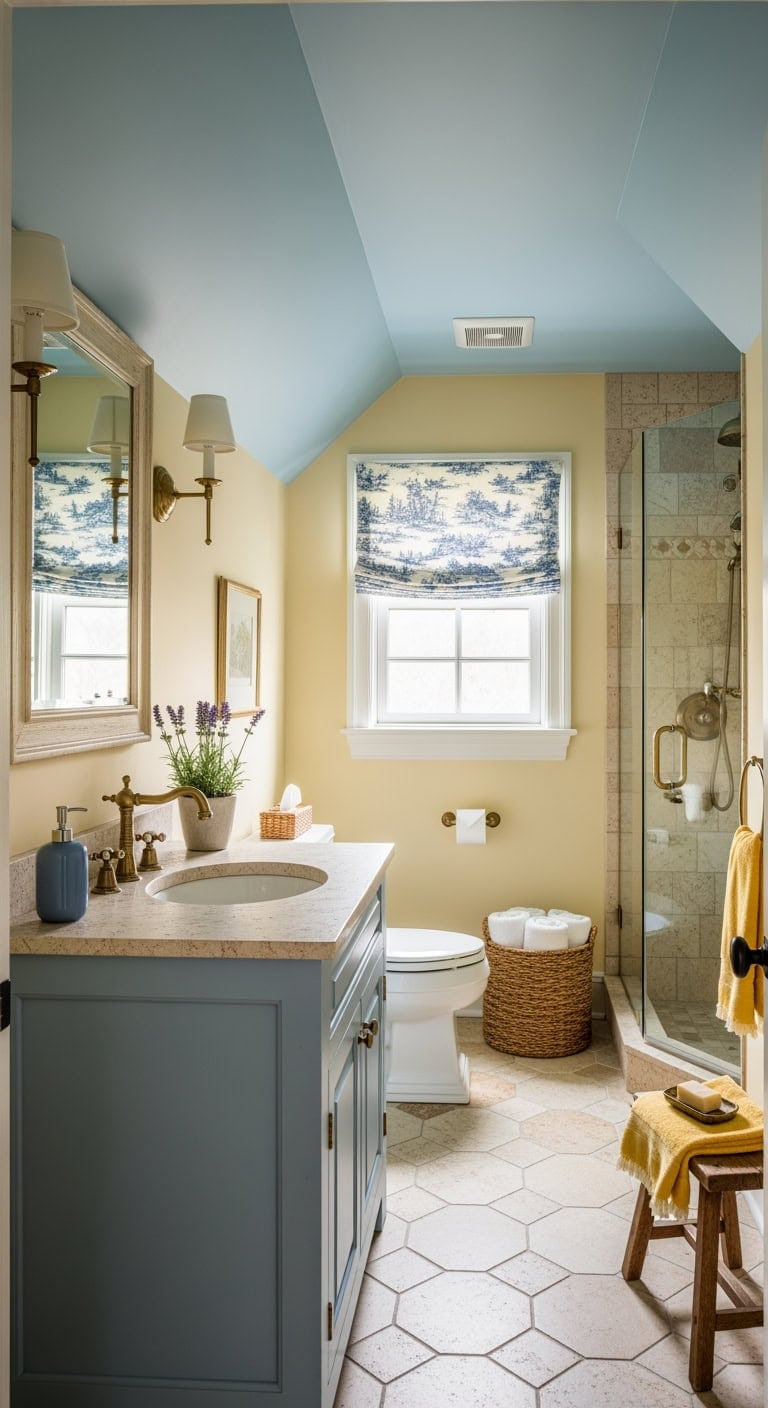 butter yellow french attic