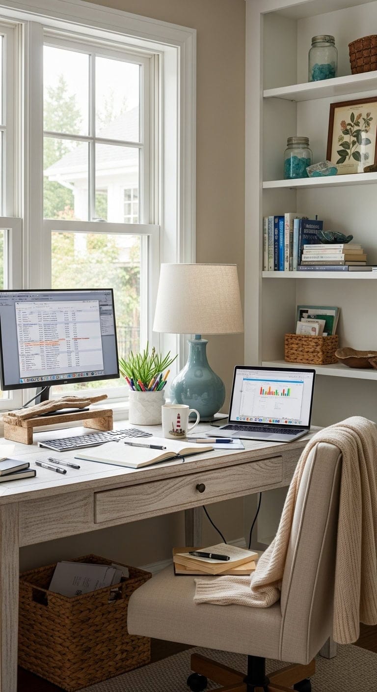 calm coastal workspace retreat