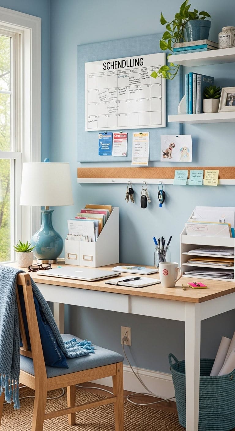 calm organized family hub