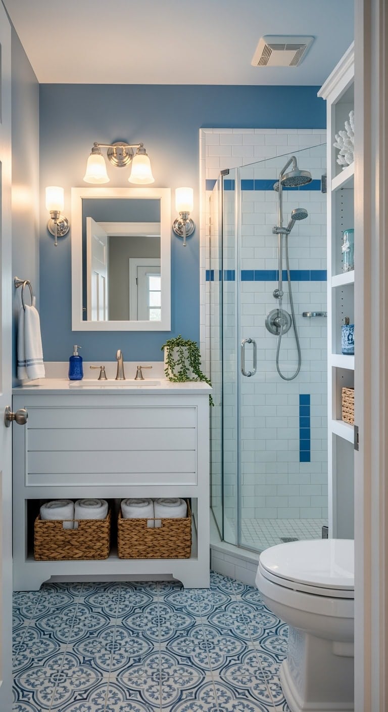 cerulean shiplap coastal vanity