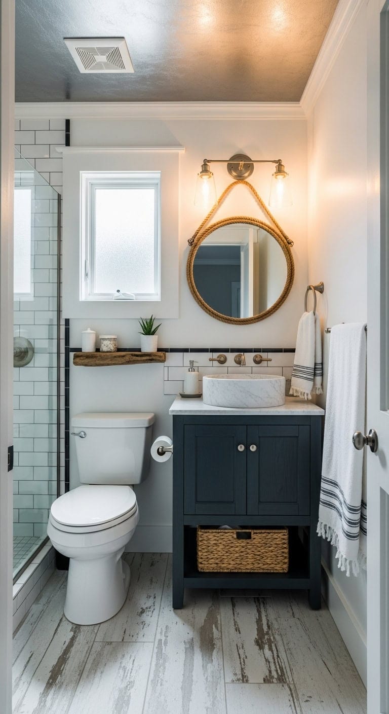 charcoal coastal chic retreat