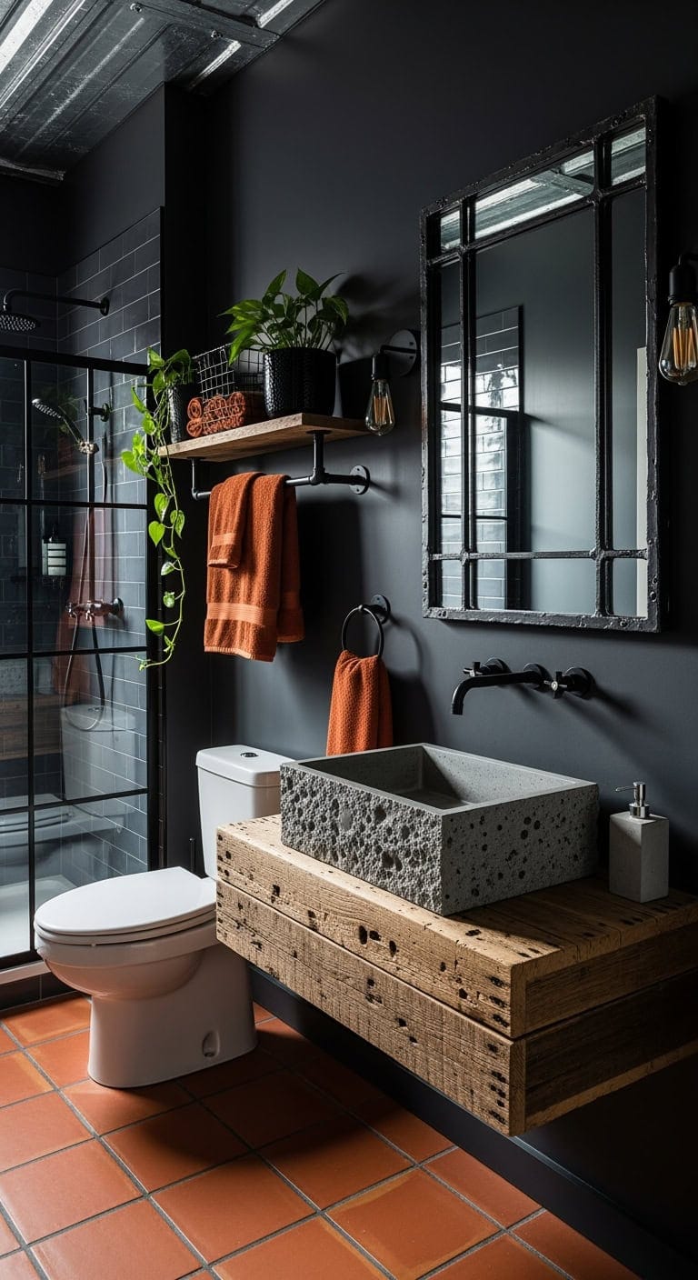 charcoal rust concrete industrial