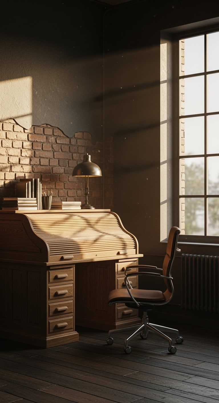 charcoal rust weathered oak