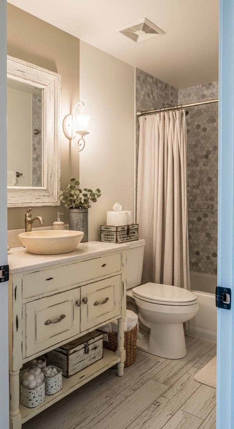 charming distressed budget style