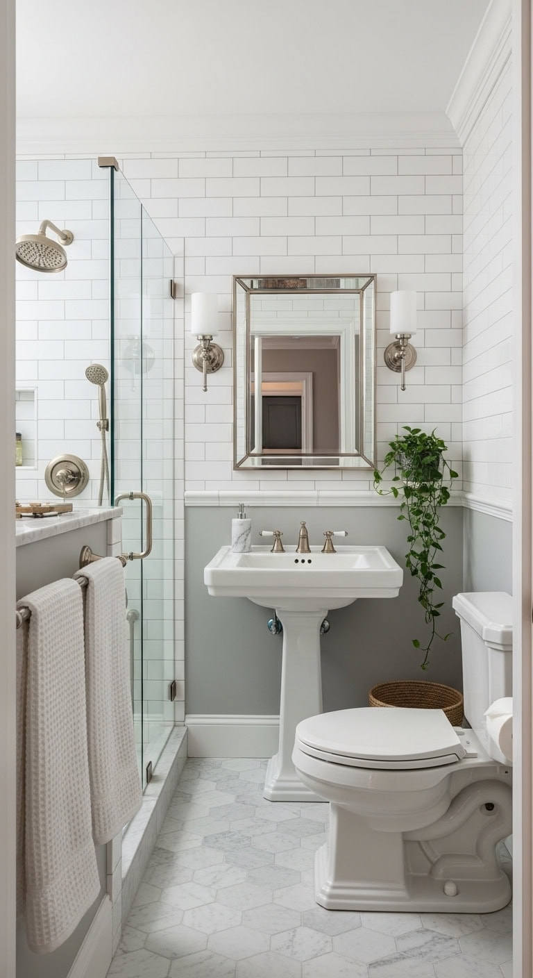 classic elegance in narrow spaces