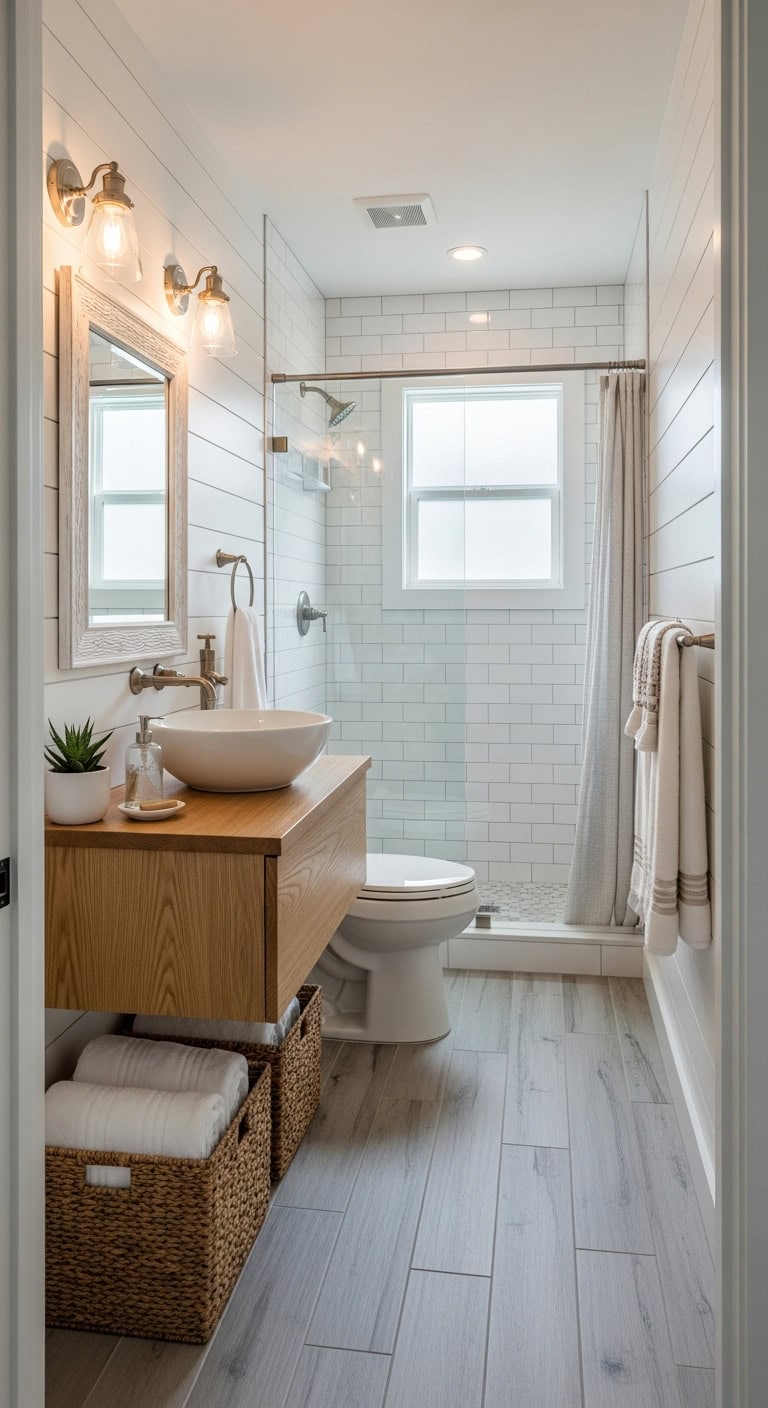 coastal farmhouse bright rustic