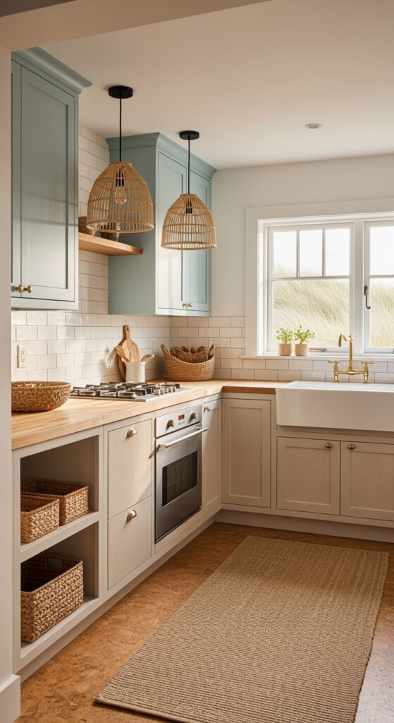 23 Beautiful Small Coastal Kitchen Designs