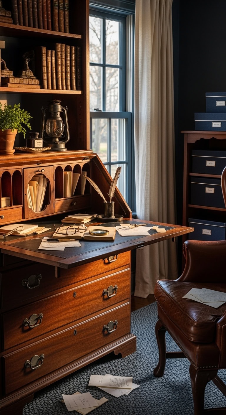 colonial oxblood and navy