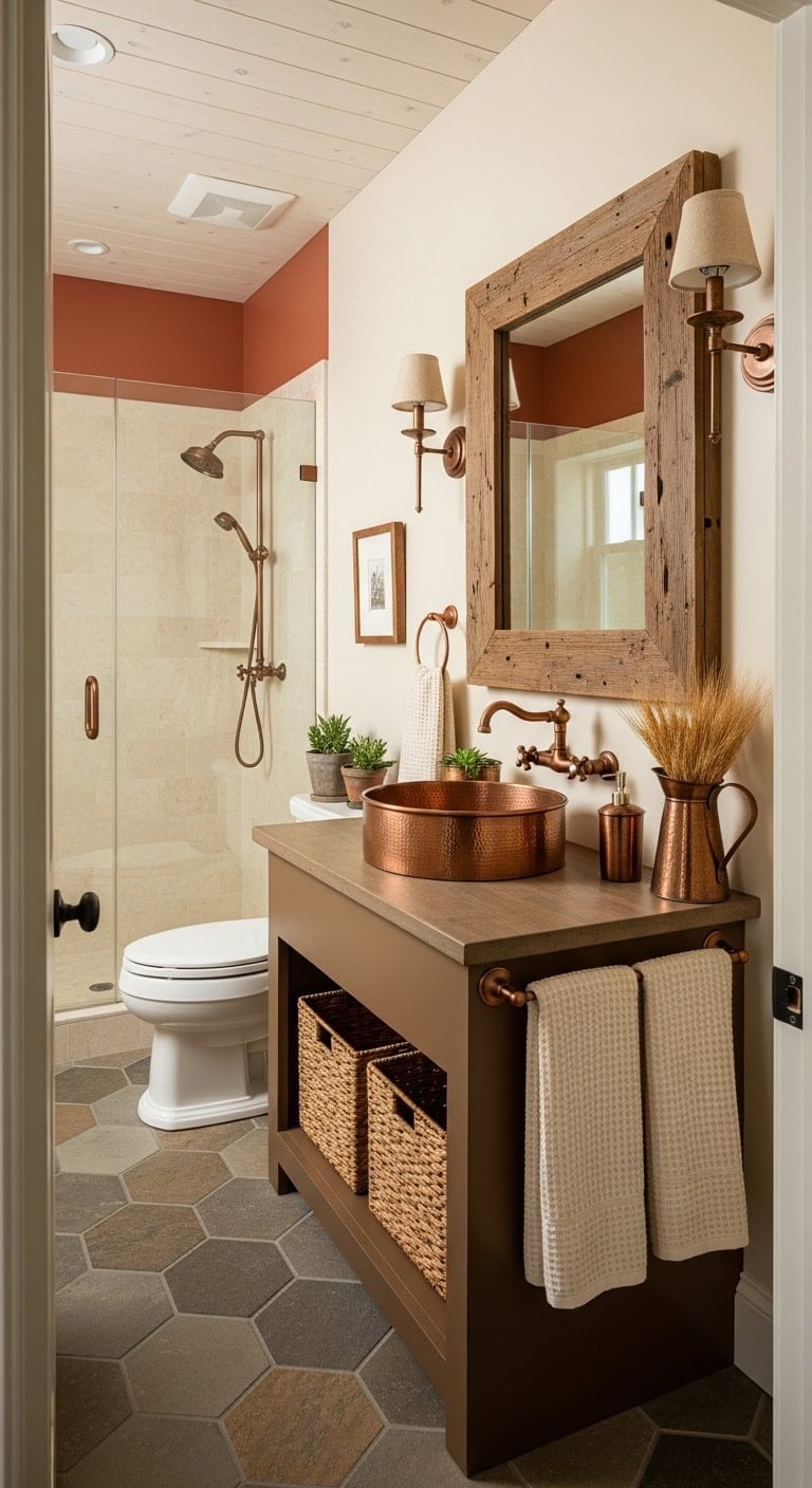 copper warmth rustic glow