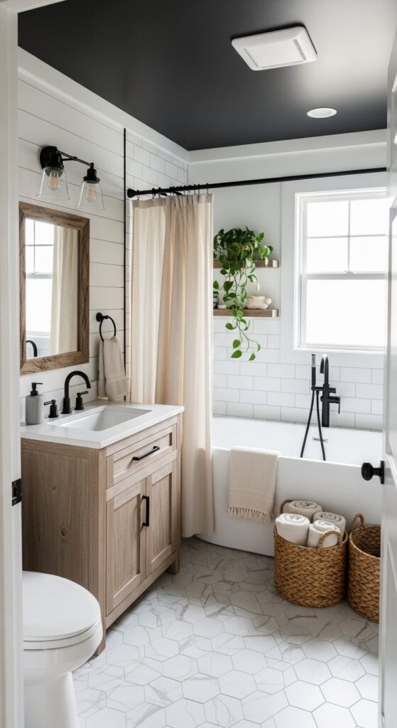 23 Small Bathroom Ideas With Tub for Relaxing in Tight Spaces