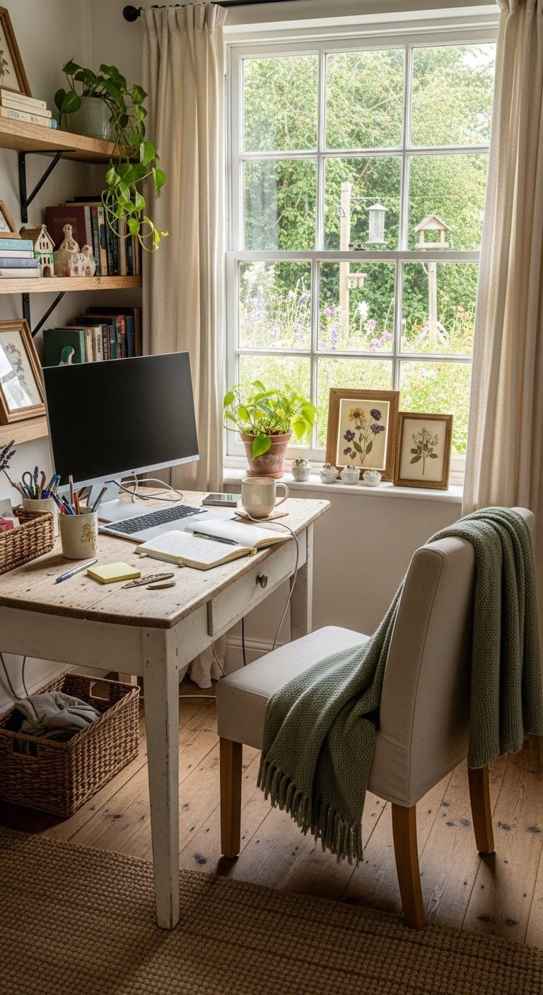 cottage charm meets modern work