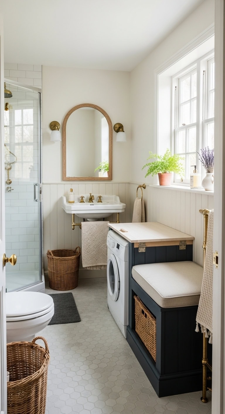 cottage core laundry nook