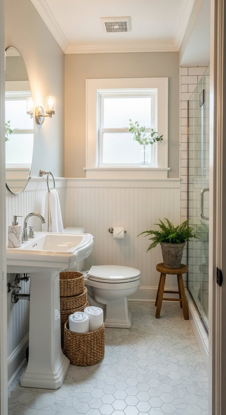 cottage core wainscoting transformation