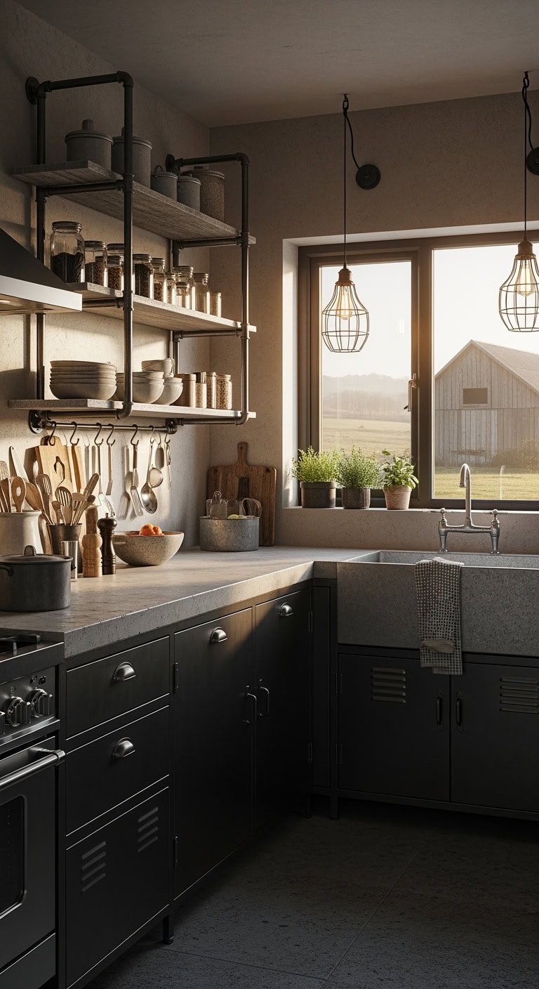 cozy rustic compact country kitchens
