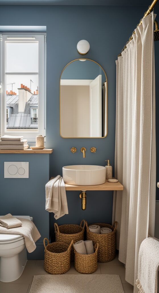 23 Beautiful Small Blue Bathroom Designs