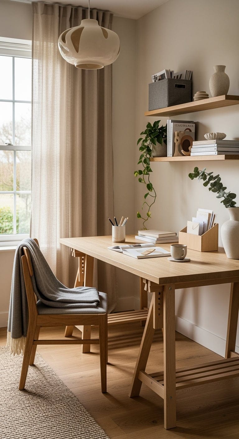 cream and gray scandinavian retreat